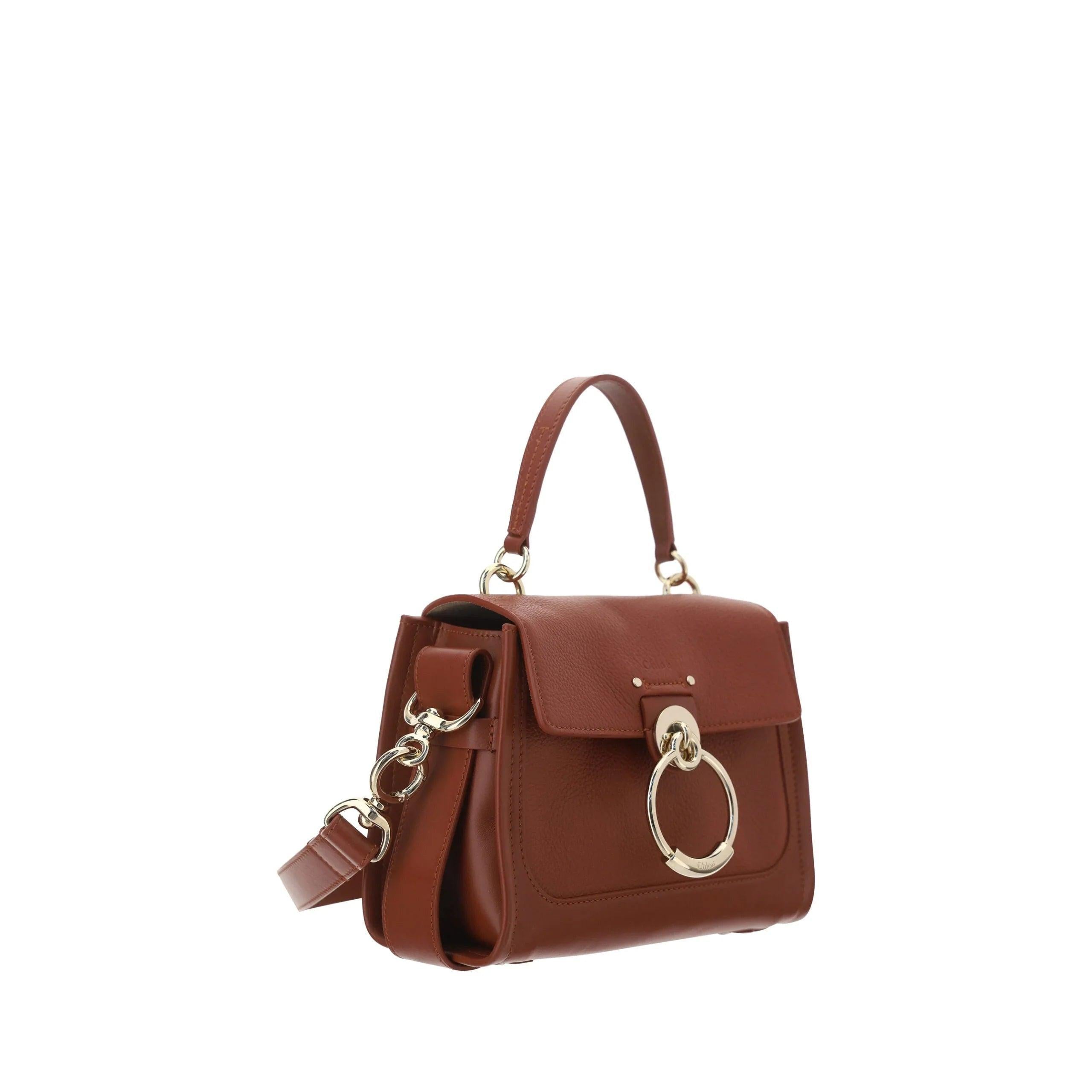 Chloé Elegant Sepia Bruin Schouder/Handtas - MARANOS