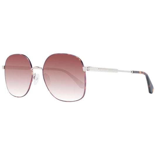 Ted Baker dames zonnebril in bruin metaal