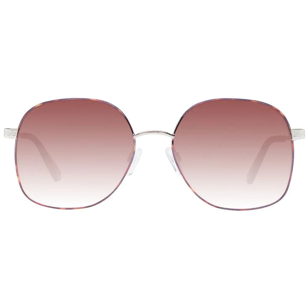 Ted Baker dames zonnebril in bruin metaal - MARANOS
