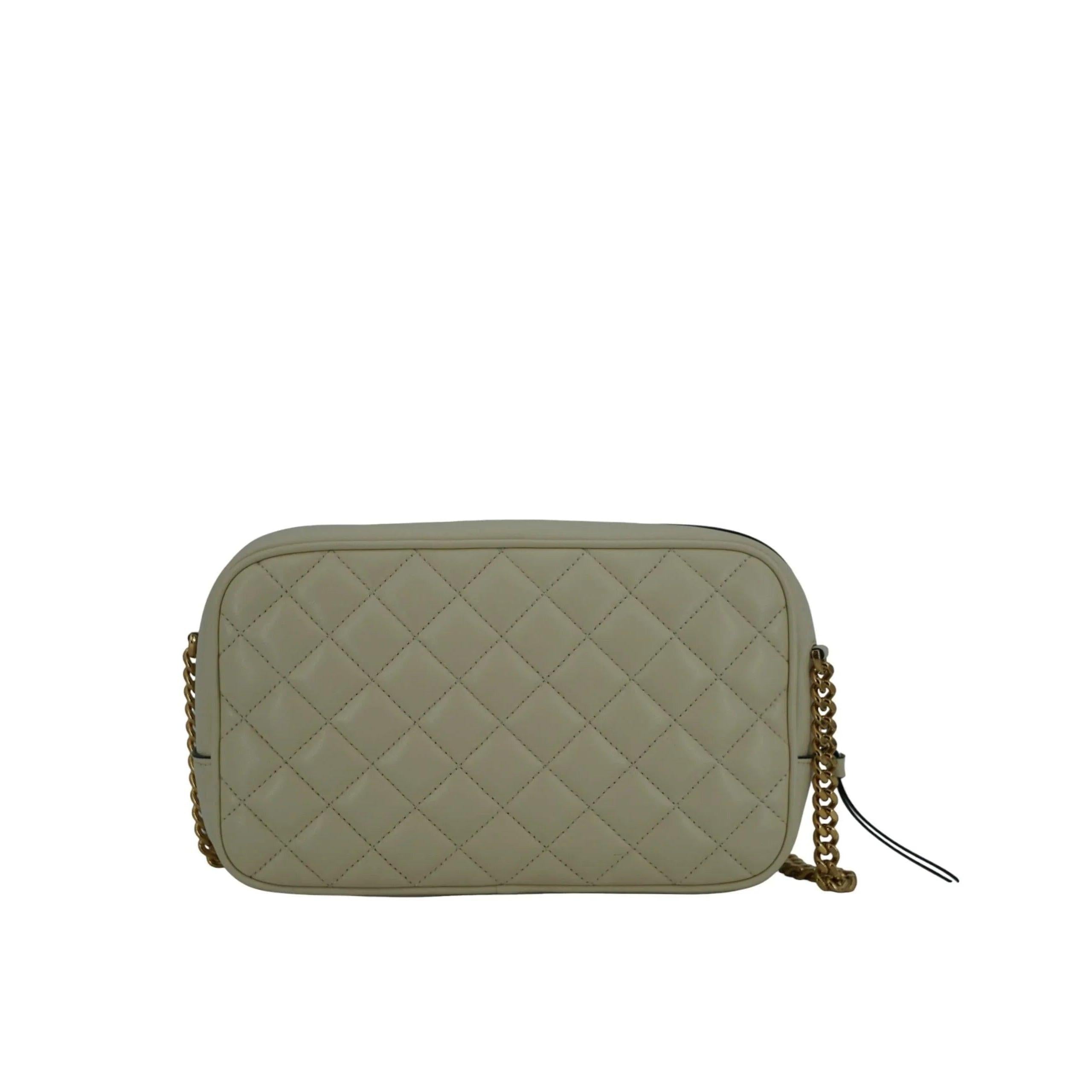 Versace Elegant Wit Leren Camera Schoudertas - MARANOS