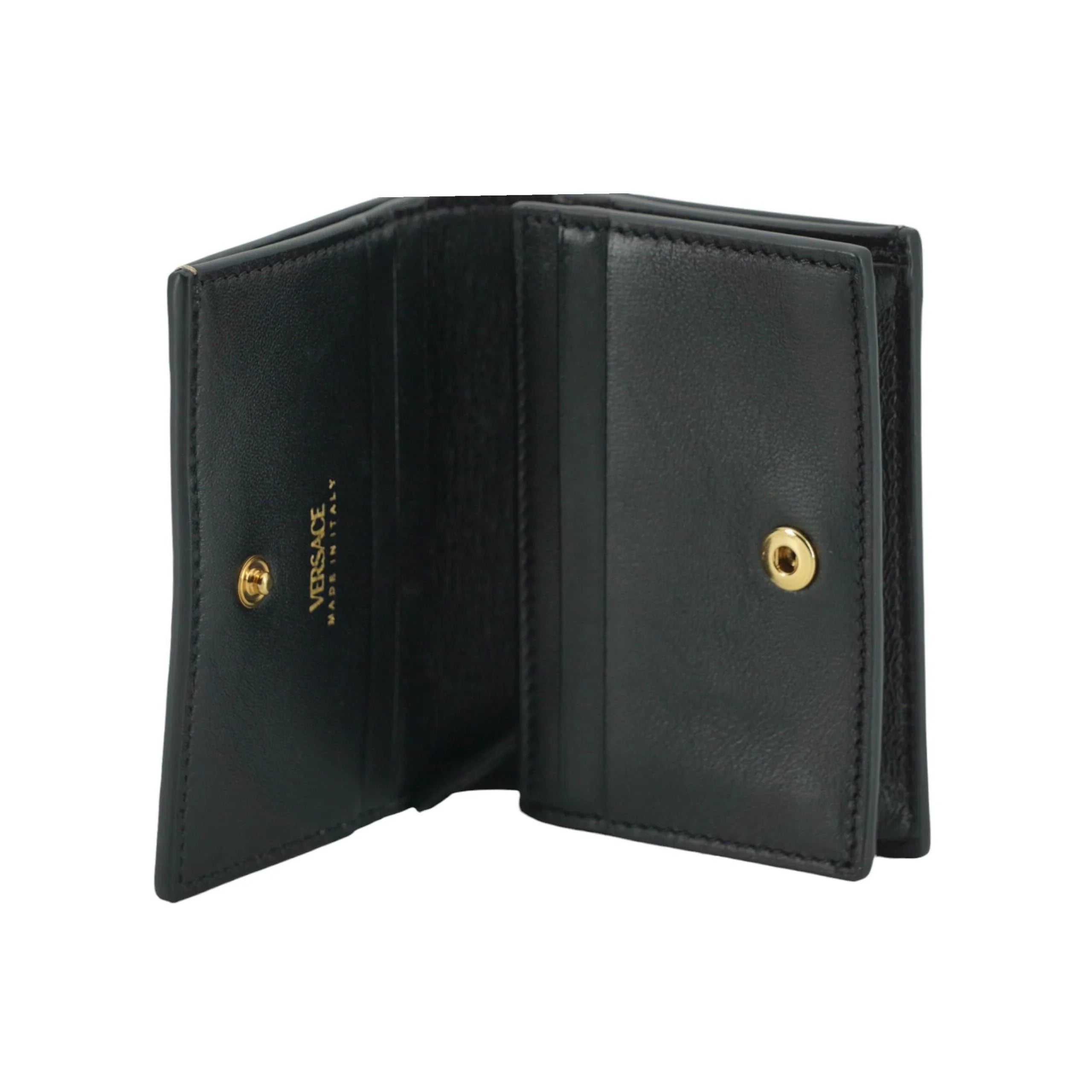 Versace Elegant Leren Portemonnee in Bruin - MARANOS