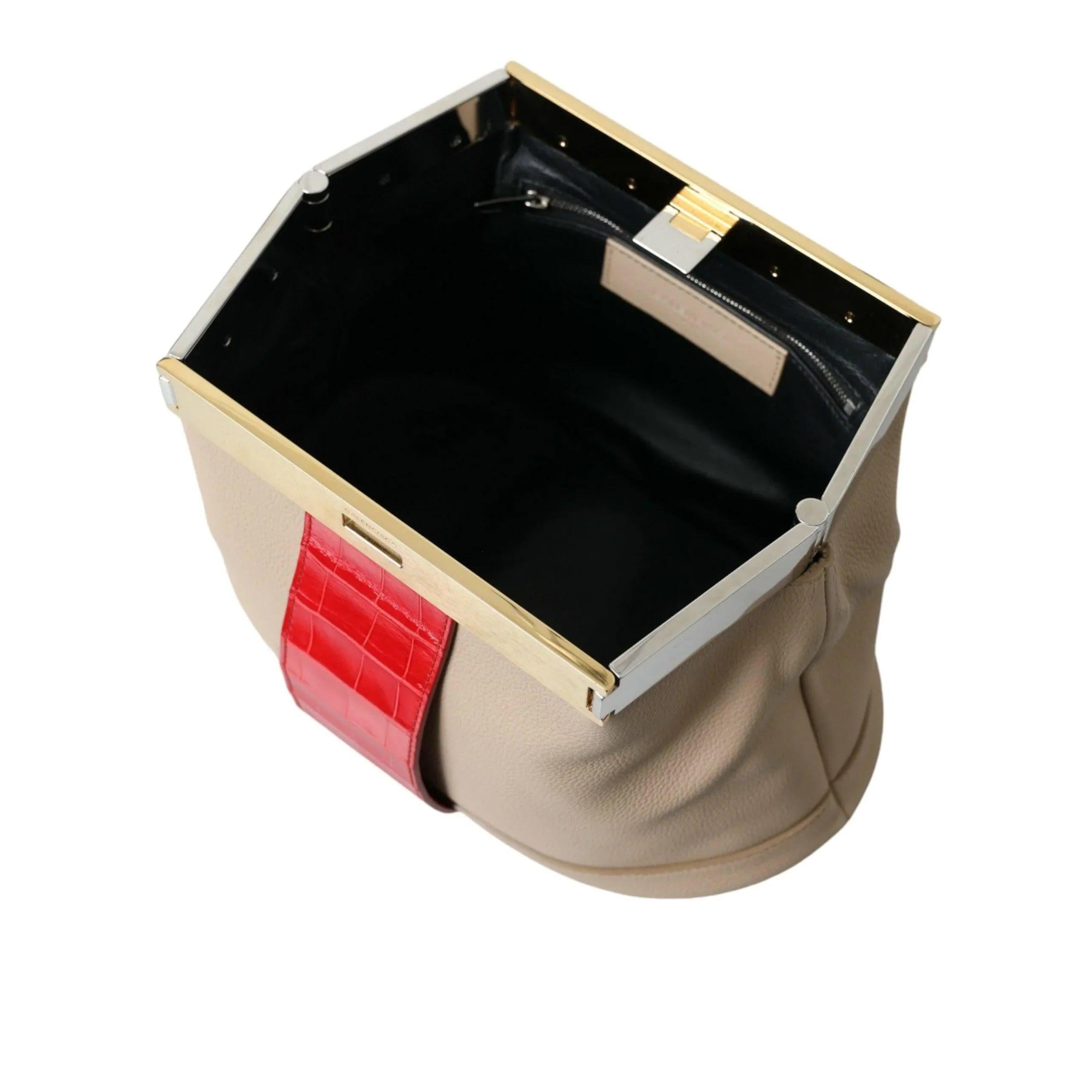 Balenciaga Two Tone Exotische Leren Clutch - MARANOS