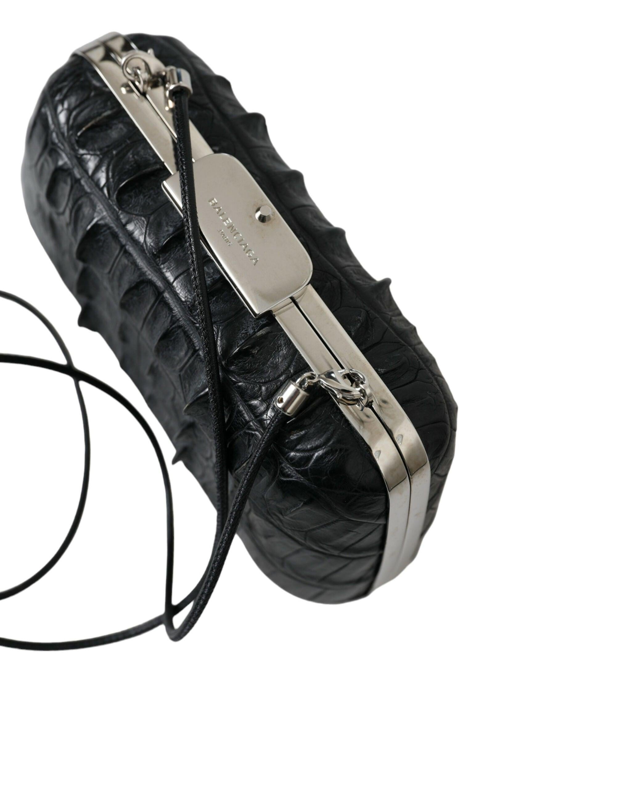 Balenciaga elegante krokodillenleren avondclutch - MARANOS