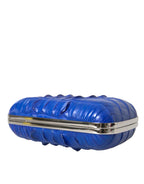 Balenciaga electric blue krokodillenleren clutch - MARANOS