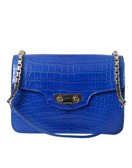 Balenciaga Chic alligatorleren schoudertas met ketting - MARANOS