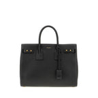 Saint Laurent Zwart Calf Leren Sac De Jour Handtas - MARANOS