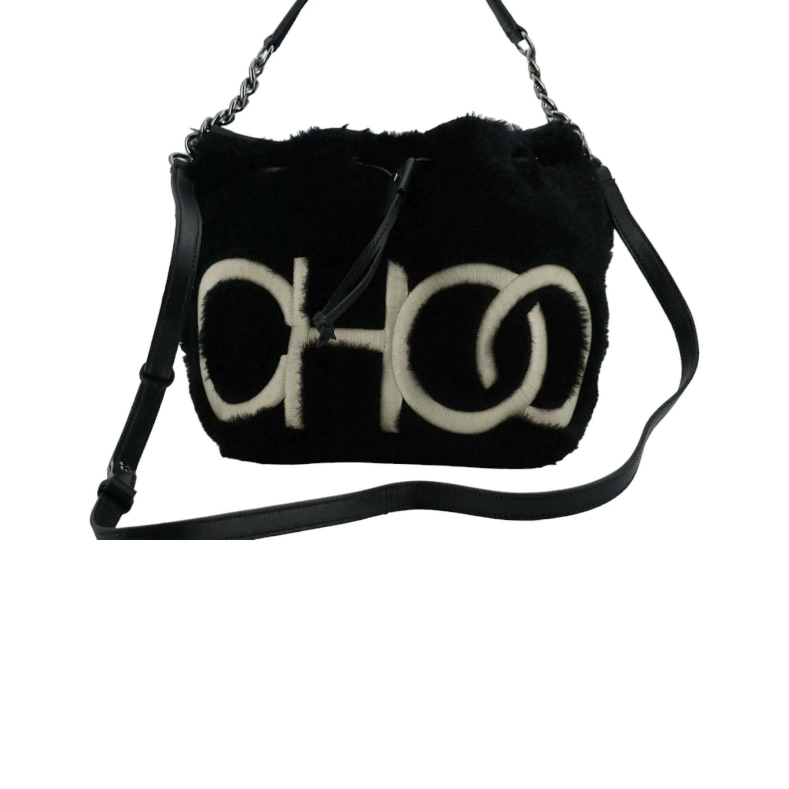 Jimmy Choo Zwart Leren Top Handle Schoudertas - MARANOS