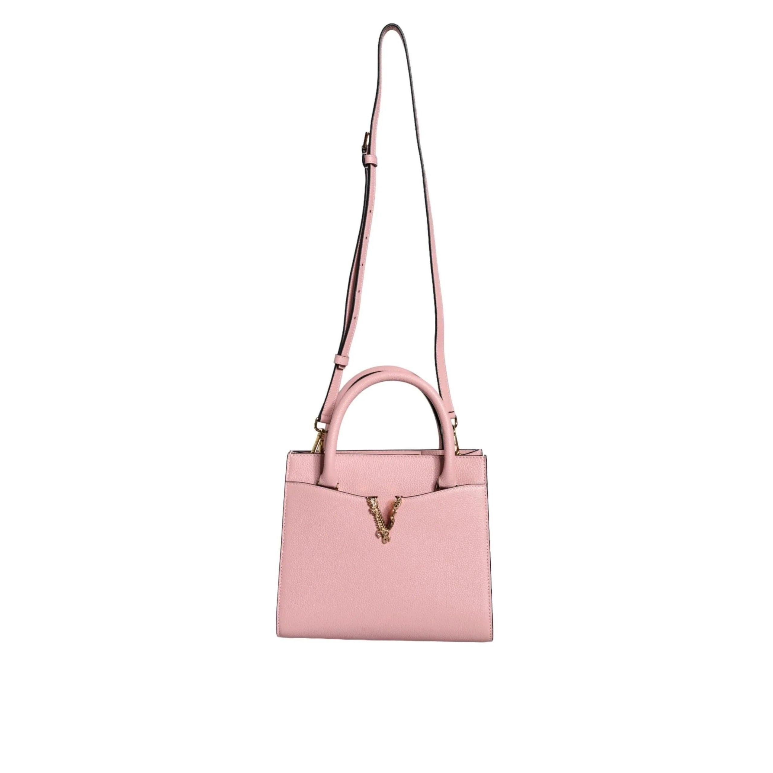 Versace Roze kleine Top Handle Leren crossbody Tas - MARANOS