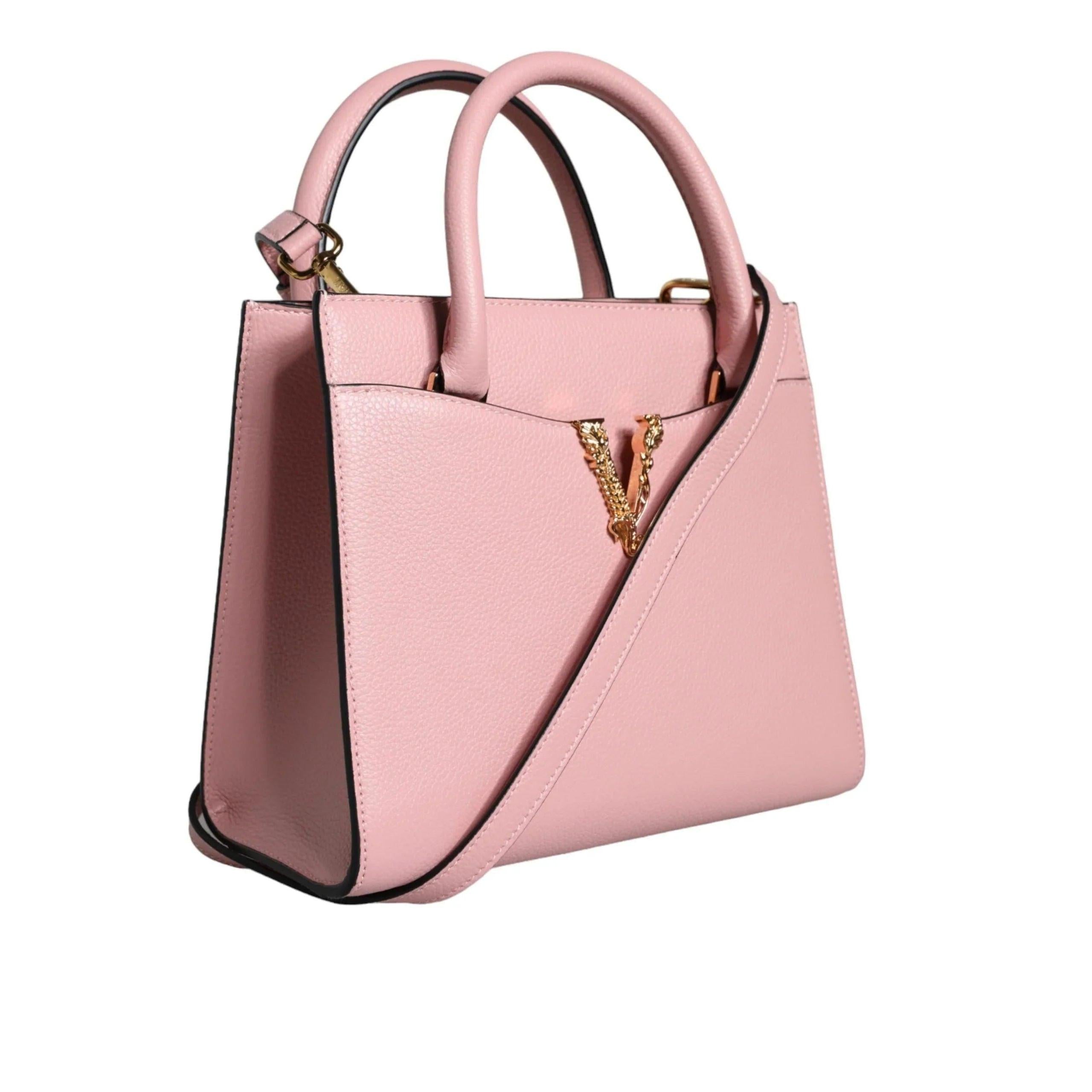 Versace Roze kleine Top Handle Leren crossbody Tas - MARANOS
