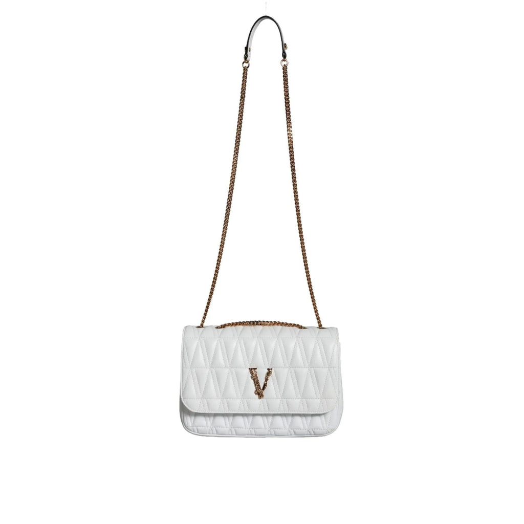 Versace Wit kleine Nappa Leren crossbody Schoudertas - MARANOS