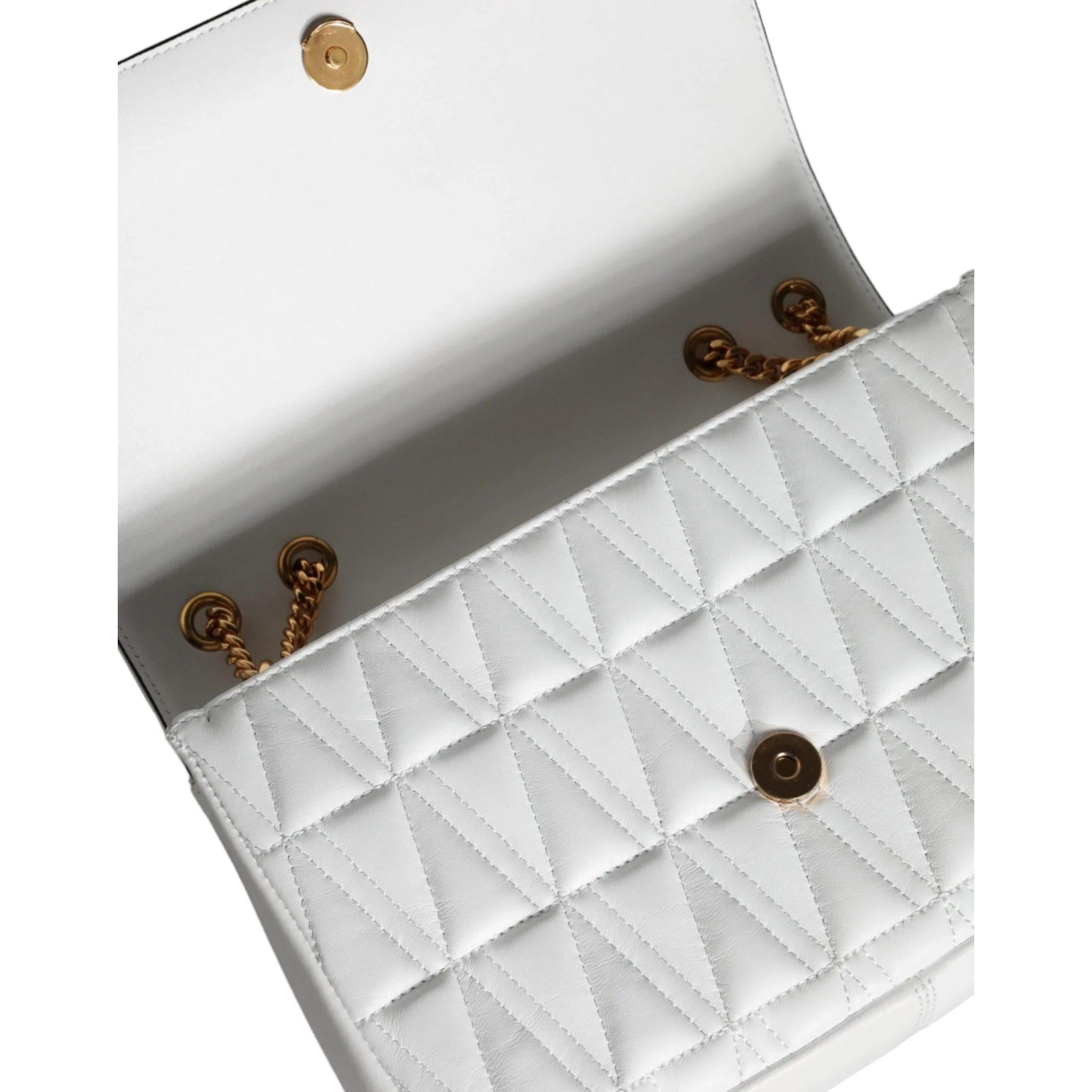 Versace Wit kleine Nappa Leren crossbody Schoudertas - MARANOS