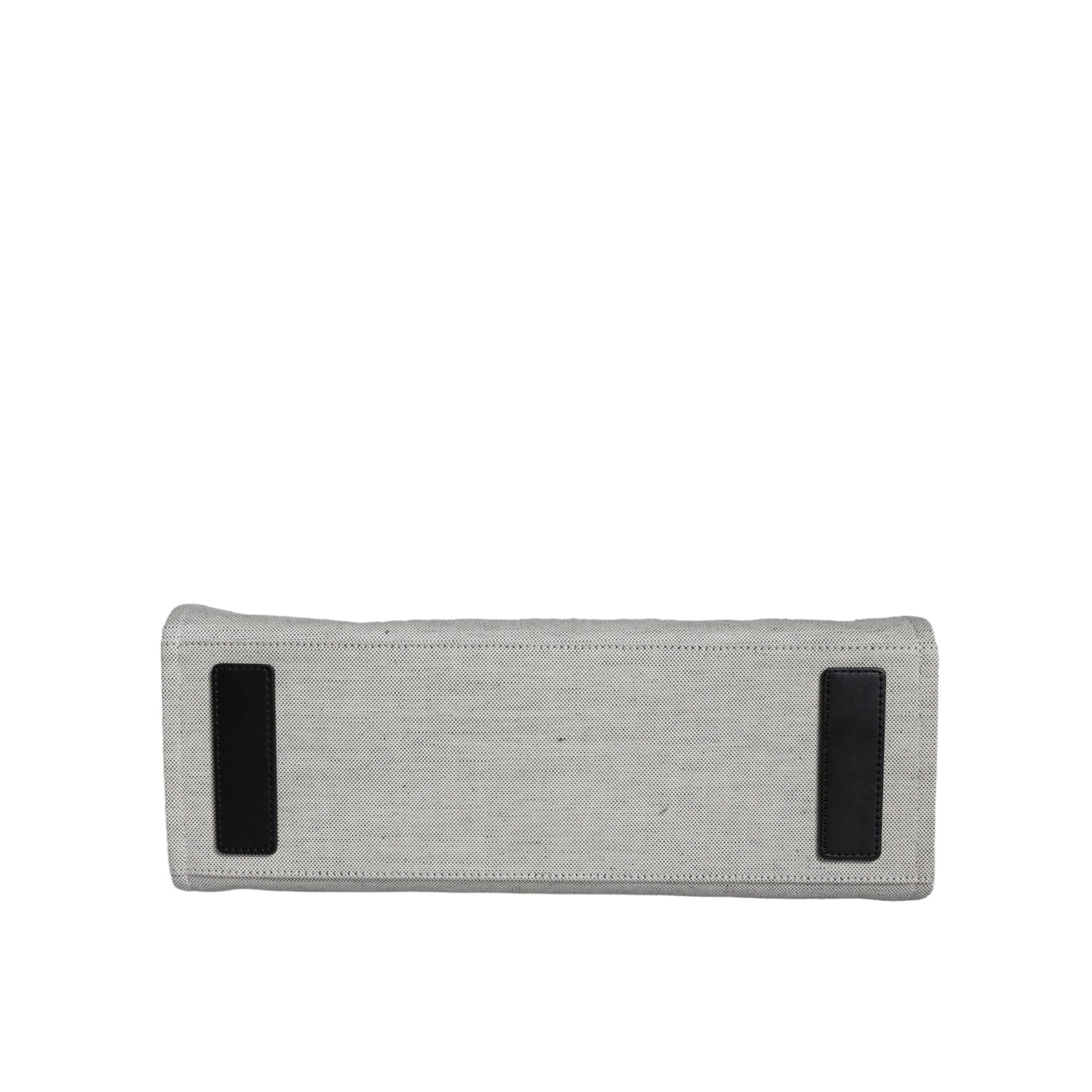 Versace Wit Top HandleLeren logo crossbody Tote Tas - MARANOS