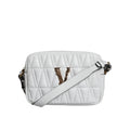 Versace Wit Quilted Nappa Leren crossbody Schoudertas - MARANOS