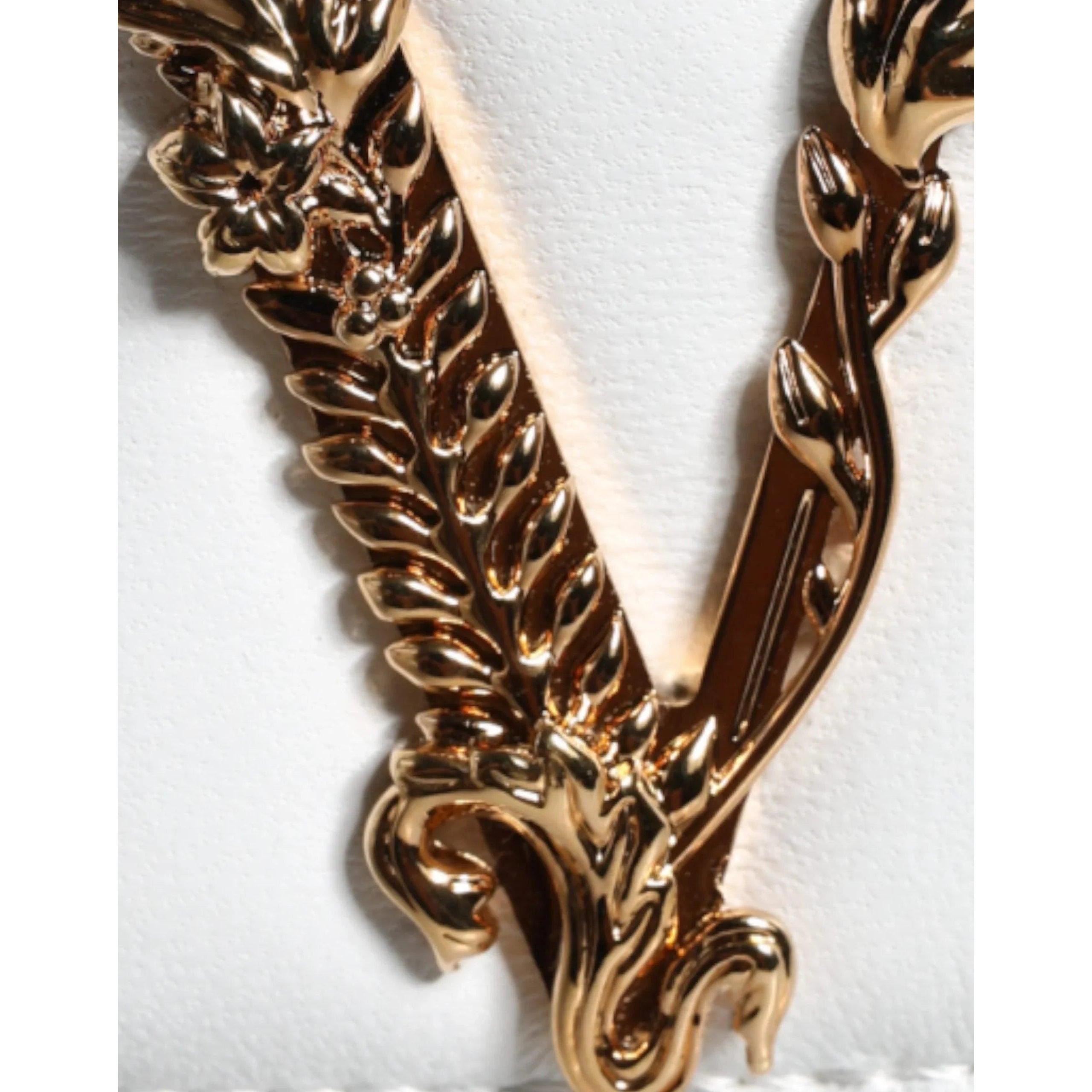 Versace Wit Quilted Nappa Leren crossbody Schoudertas - MARANOS