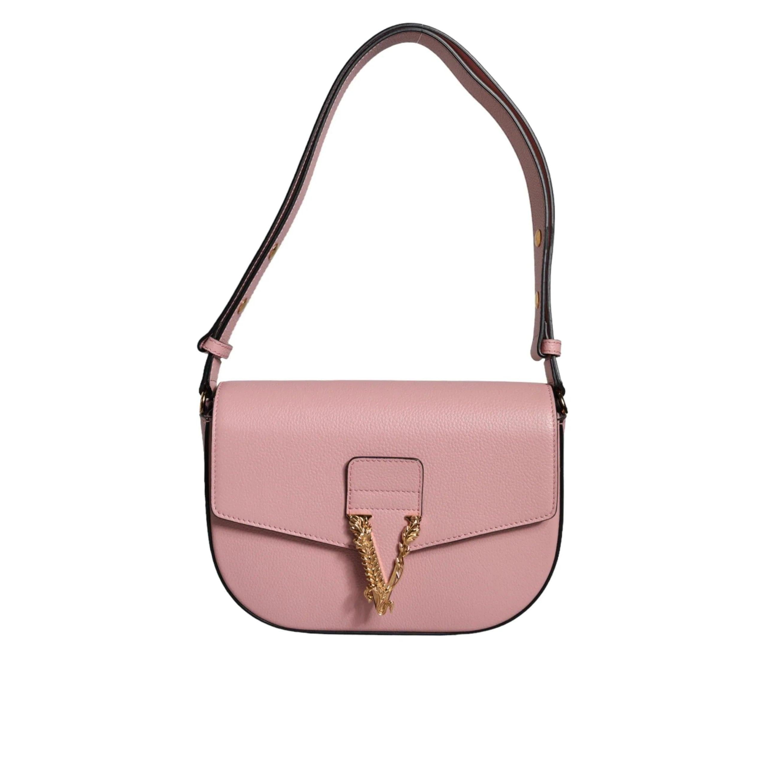 Versace Roze Leren logo crossbody Schoudertas - MARANOS