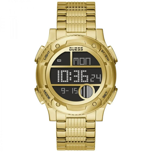 Guess digitaal horloge in goud roestvrij staal - MARANOS