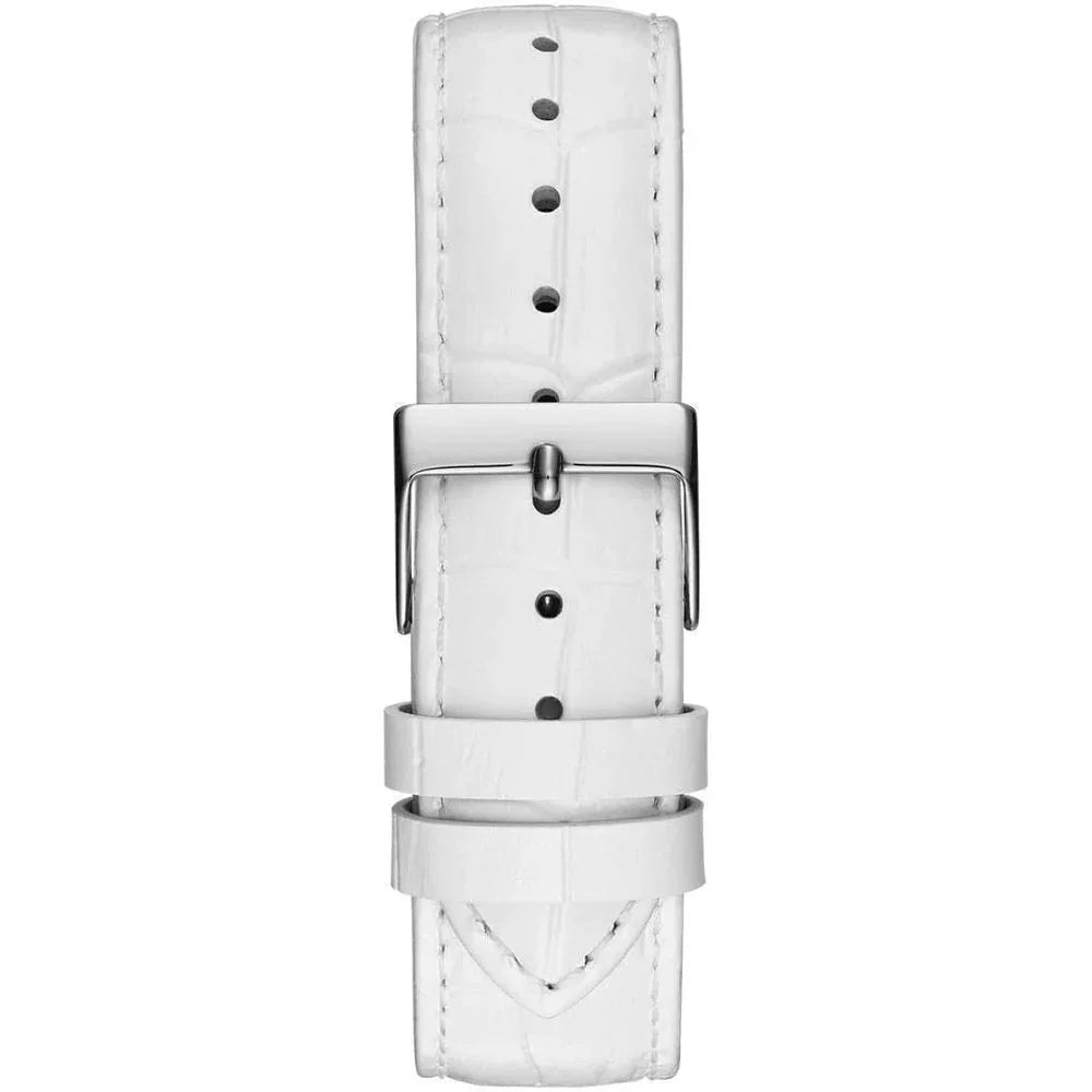 Guess horloge met witte leren band - MARANOS