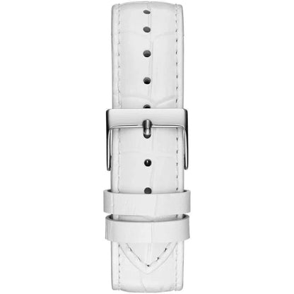 Guess horloge met witte leren band - MARANOS