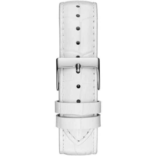 Guess horloge met witte leren band - MARANOS