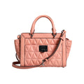 Michael Kors Peach Quilted Leren logo crossbody VIVIANNE Messenger Tas - MARANOS