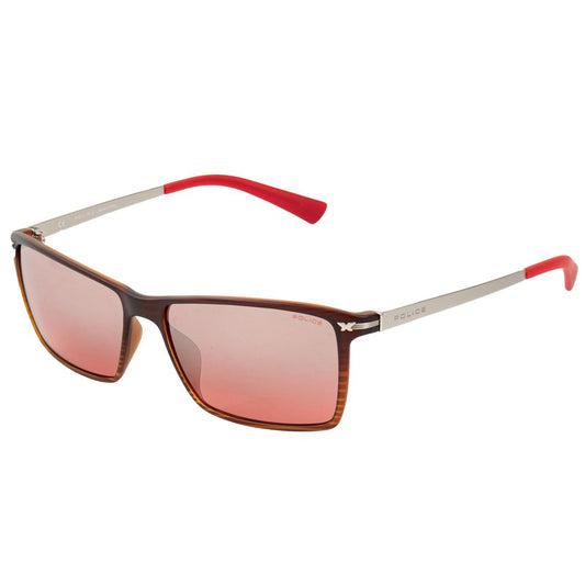 Police Red Injected Sunglasses Police