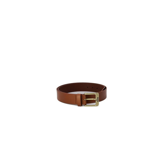 Hugo Boss Beige Leather Belt - MARANOS