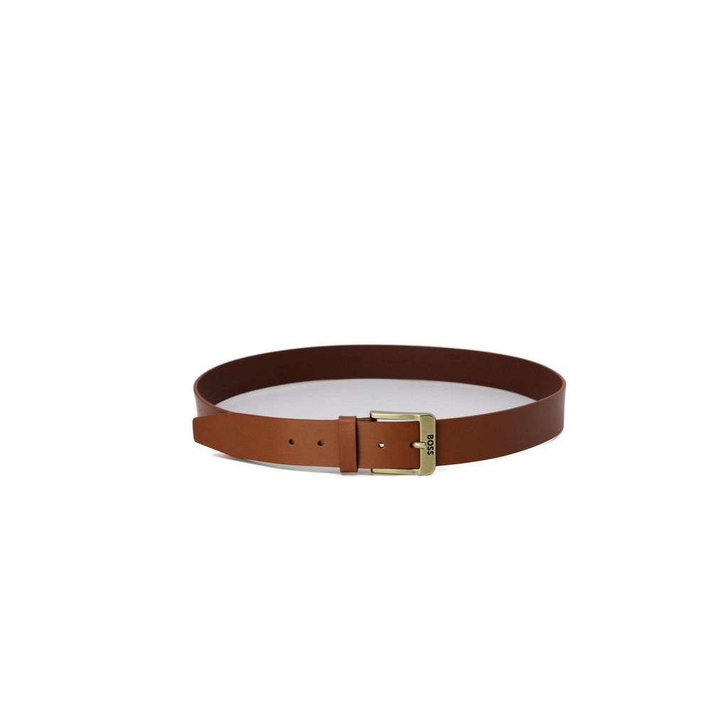 Hugo Boss Beige Leather Belt - MARANOS