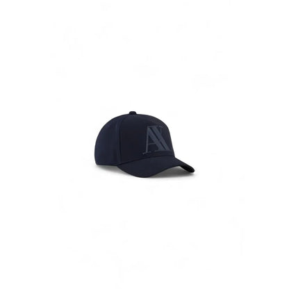 Armani Exchange baseballpet in blauw polyester met AX-logo - MARANOS