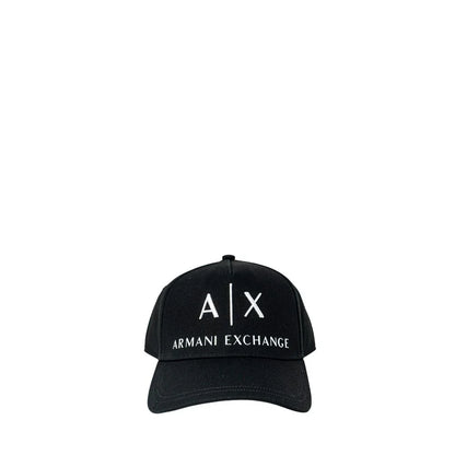 Armani Exchange baseballpet in zwart katoen met logo - MARANOS