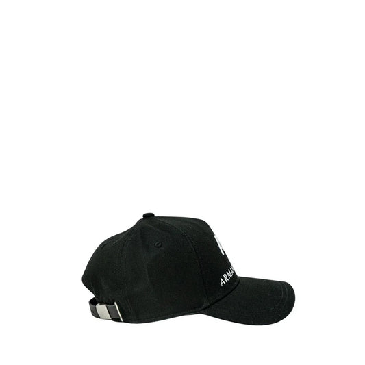 Armani Exchange baseballpet in zwart katoen met logo - MARANOS