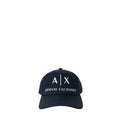 Armani Exchange baseballpet in blauw katoen met logo Armani Exchange