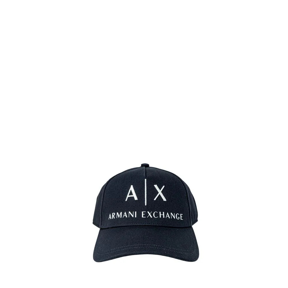 Armani Exchange baseballpet in blauw katoen met logo - MARANOS
