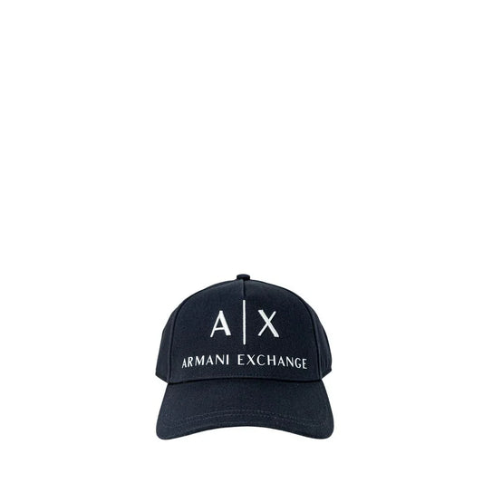 Armani Exchange baseballpet in blauw katoen met logo - MARANOS
