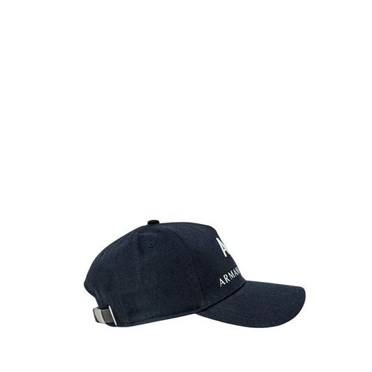 Armani Exchange baseballpet in blauw katoen met logo - MARANOS