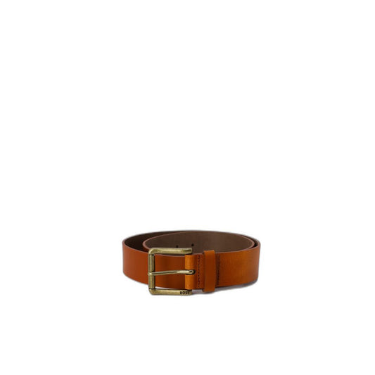 Hugo Boss Beige Leather Belt - MARANOS