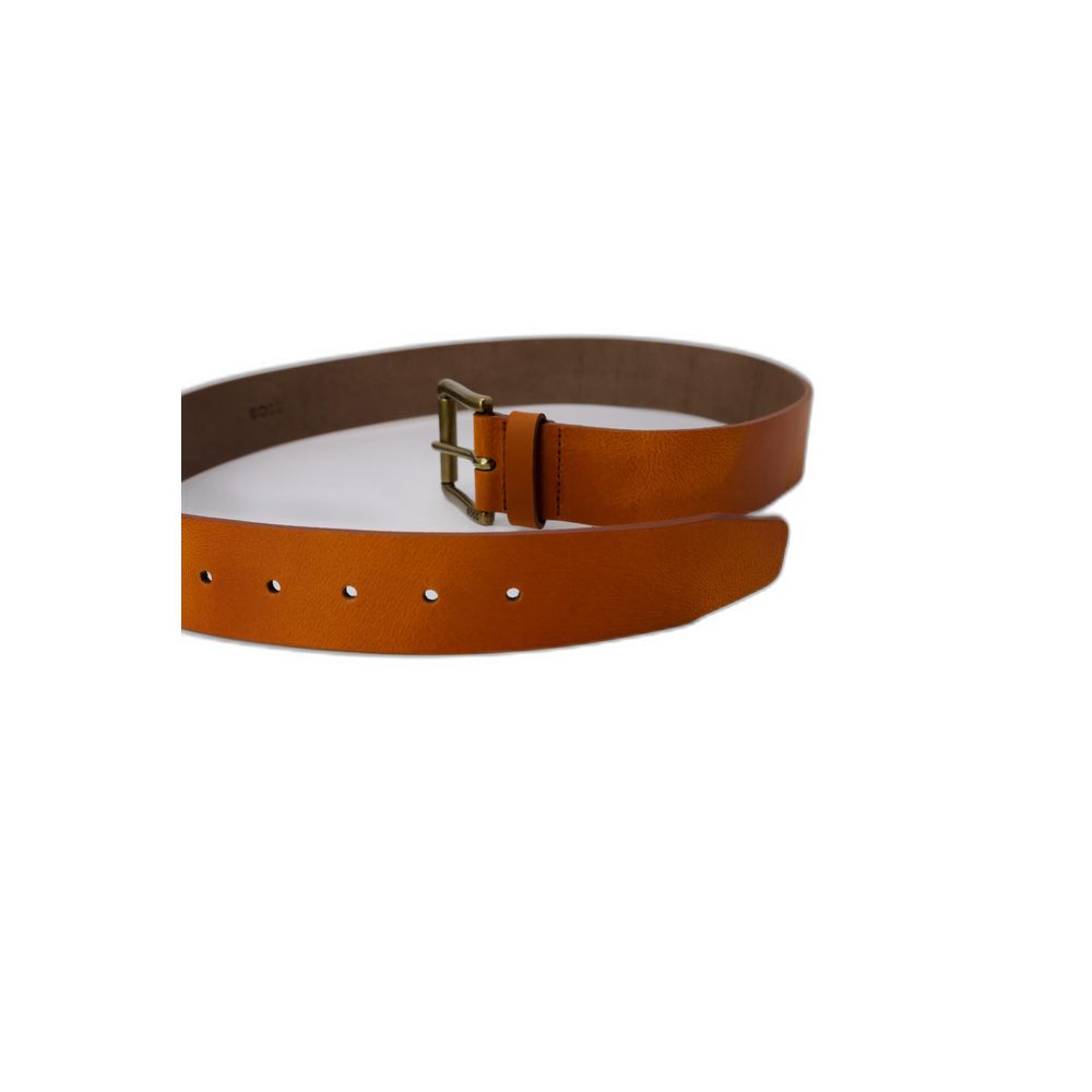 Hugo Boss Beige Leather Belt - MARANOS