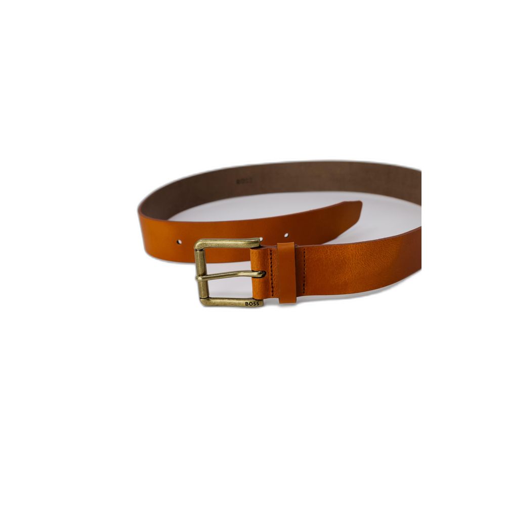 Hugo Boss Beige Leather Belt - MARANOS