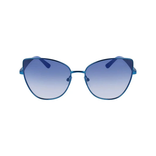 Karl Lagerfeld zonnebril in blauw metaal - MARANOS