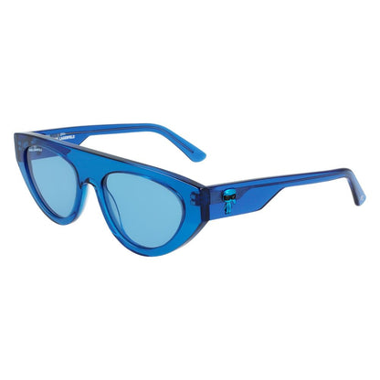 Karl Lagerfeld zonnebril in transparant blauw Karl Lagerfeld