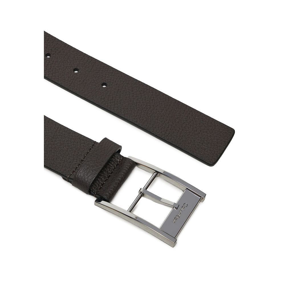 Calvin Klein Brown Leather Belt - MARANOS
