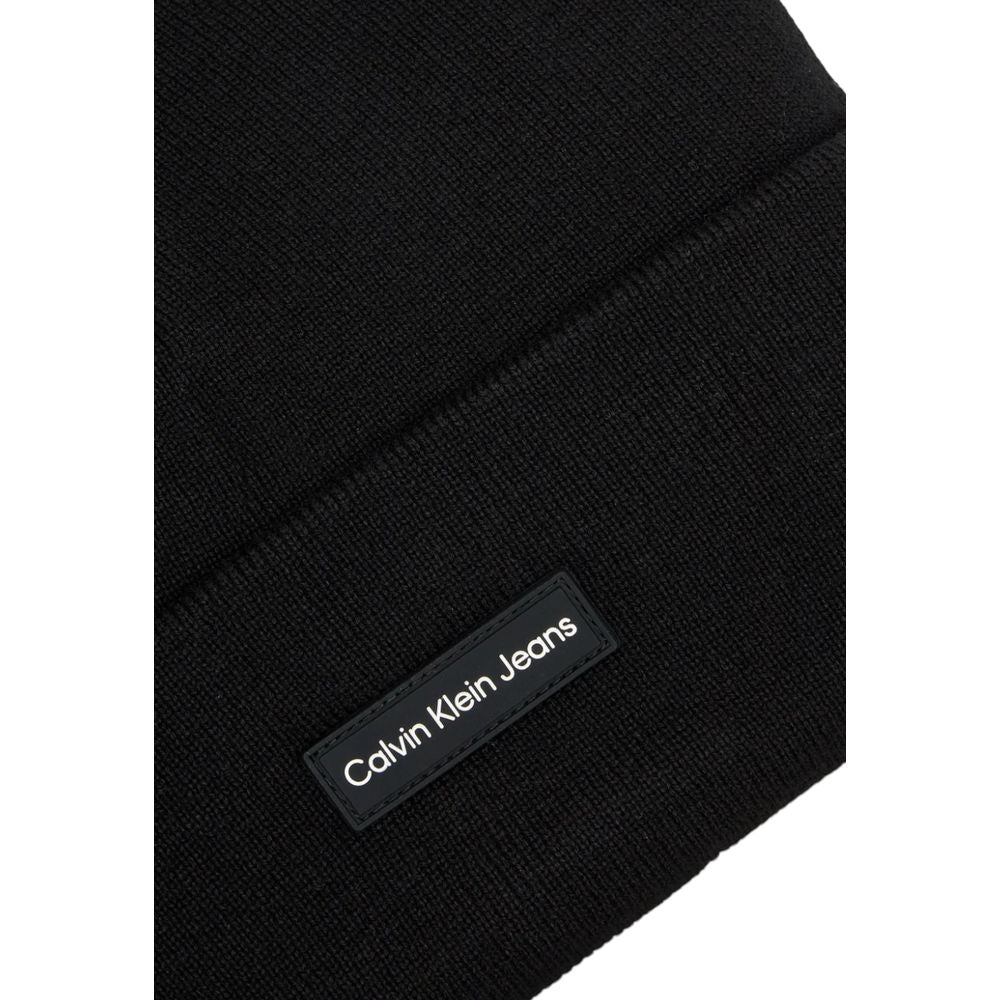 Calvin Klein Black Recycled Polyester Hats & Cap - MARANOS