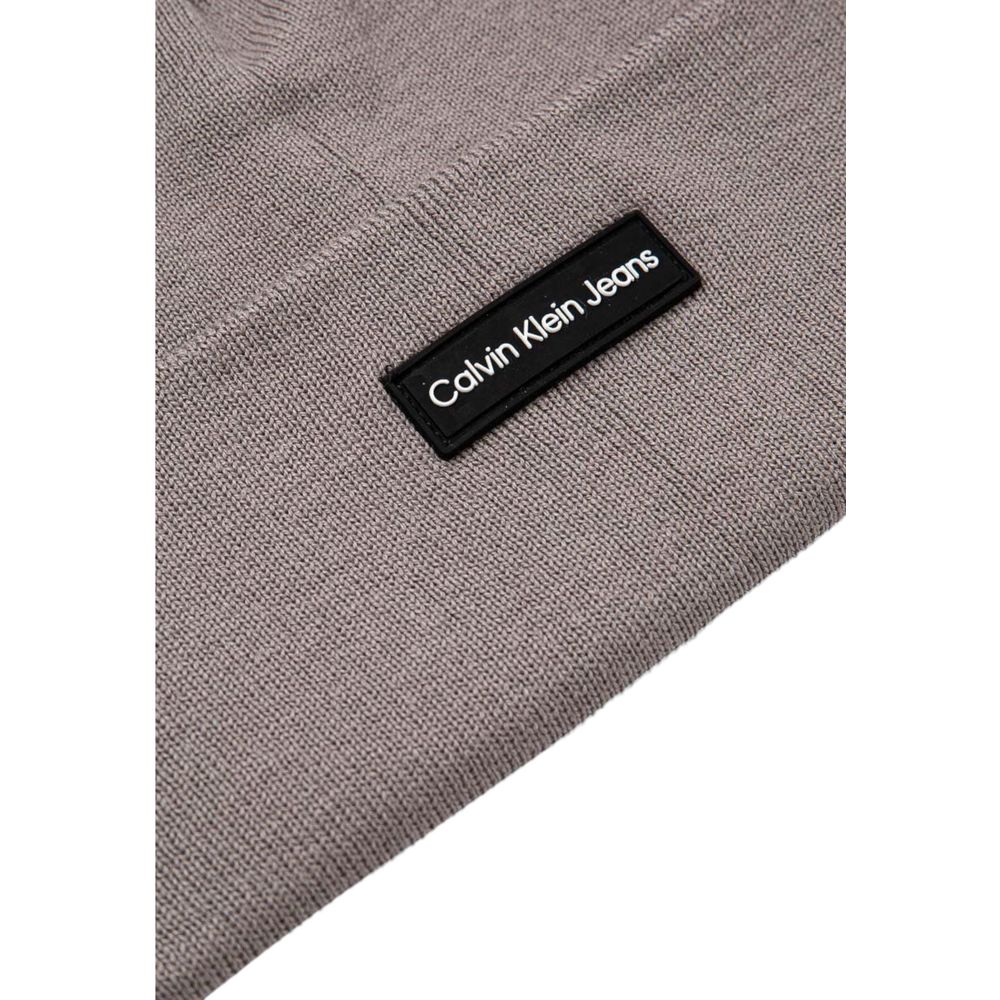 Calvin Klein Gray Recycled Polyester Hats & Cap - MARANOS