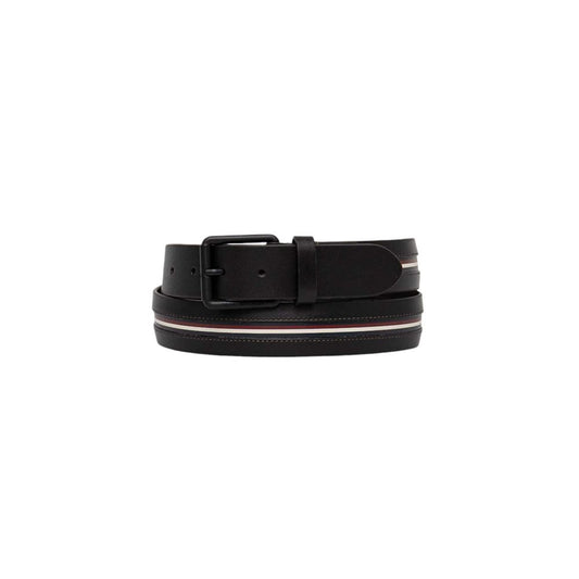 Tommy Hilfiger Black Leather Belt - MARANOS