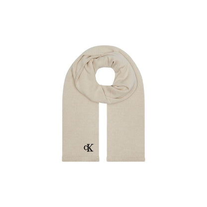 Calvin Klein Beige Cotton Scarf - MARANOS