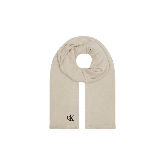 Calvin Klein Beige Cotton Scarf - MARANOS