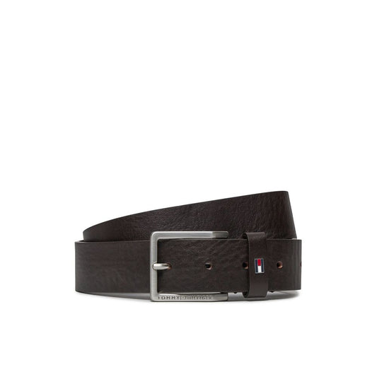 Tommy Hilfiger Brown Leather Belt - MARANOS