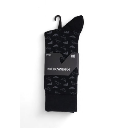 Emporio Armani Underwear Black Cotton Sock - MARANOS