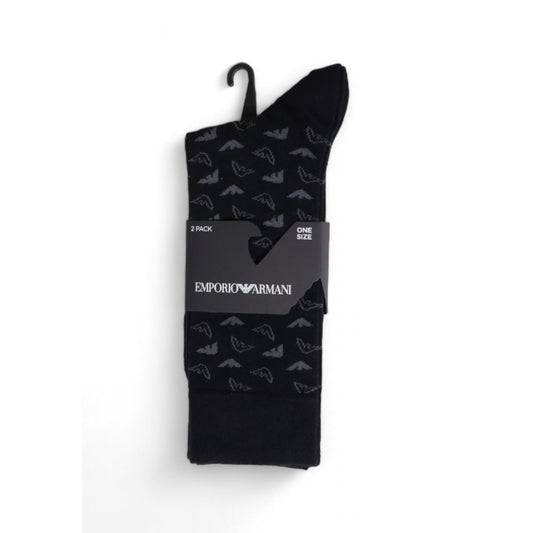 Emporio Armani Underwear Black Cotton Sock - MARANOS
