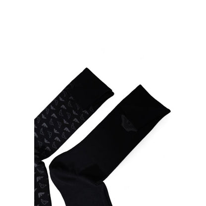 Emporio Armani Underwear Black Cotton Sock - MARANOS