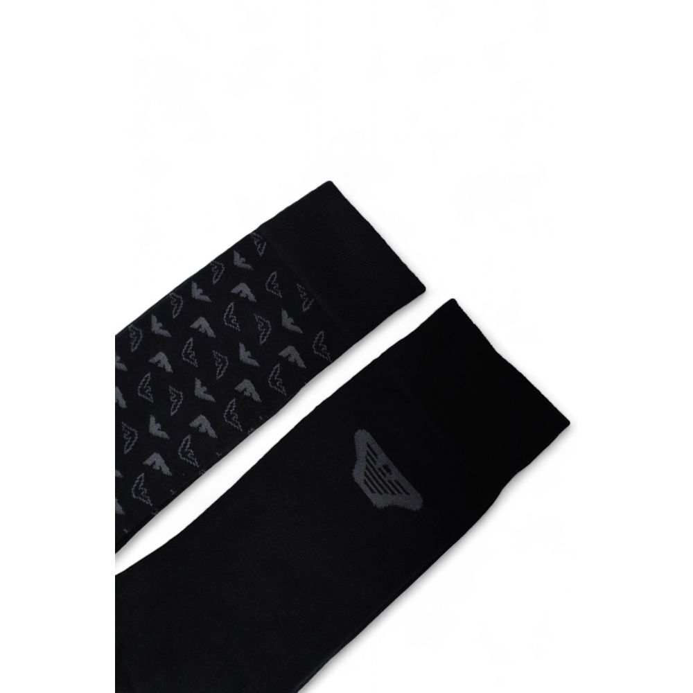 Emporio Armani Underwear Black Cotton Sock - MARANOS